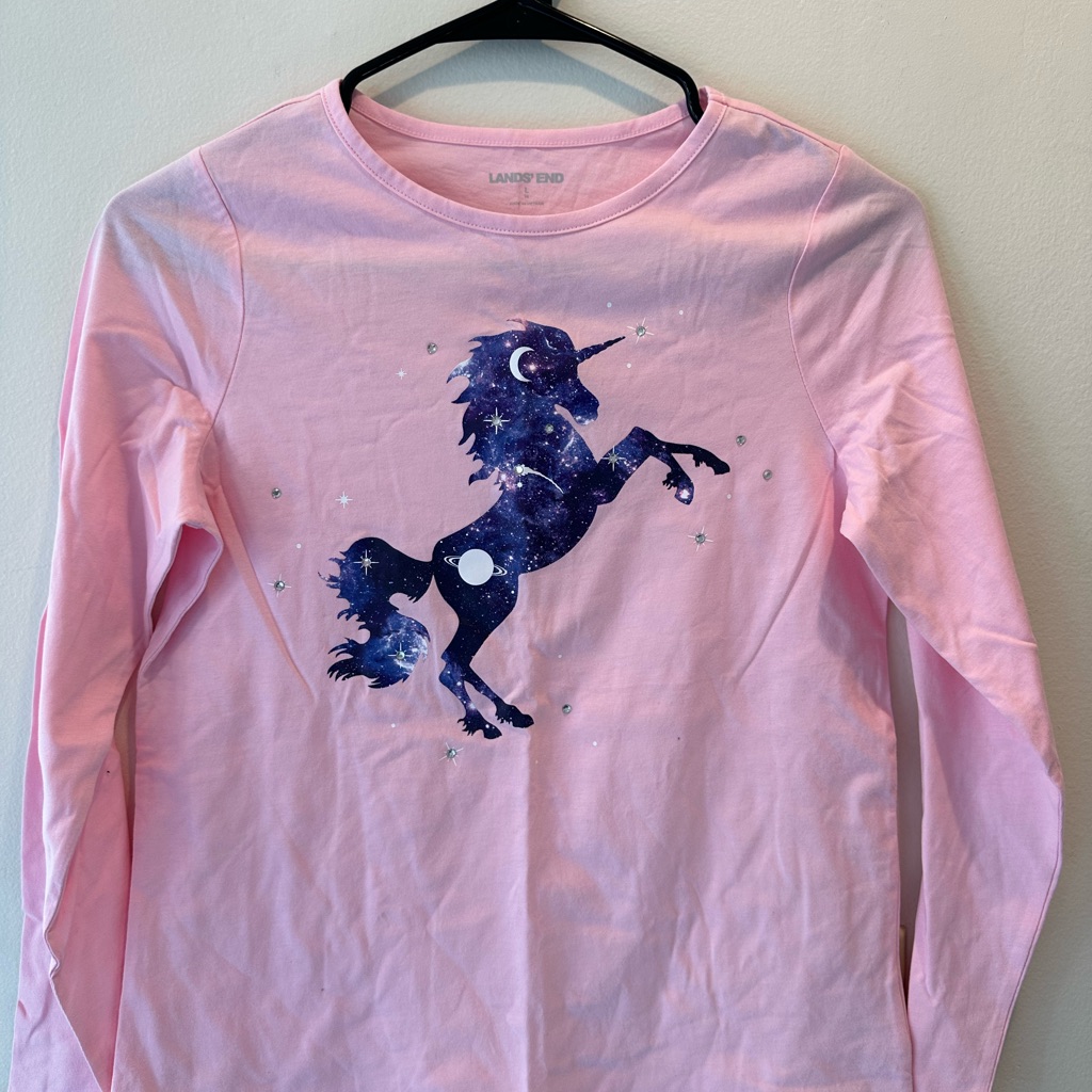 Pink Unicorn Long Sleeve Tee